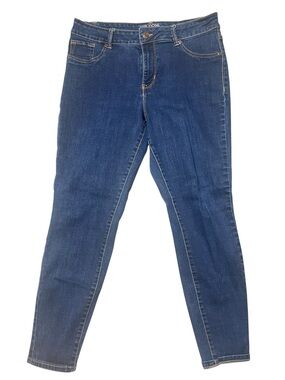 Maurices High Rise Women’s 14W Regular Straight Leg Stretch Jeans Dark Wash